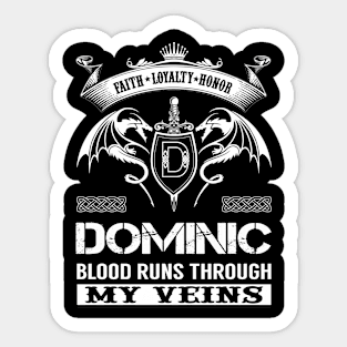 DOMINIC Sticker